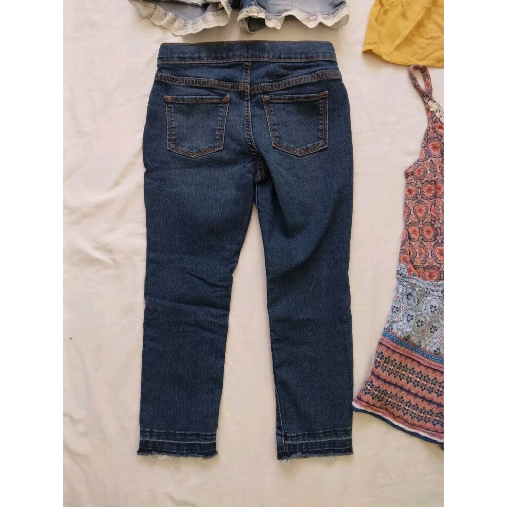 Small Lot Of 4 Girl's Size 7/8 8 10 Shirt Shorts Romper Cropped Jeans - Picture 10 of 14